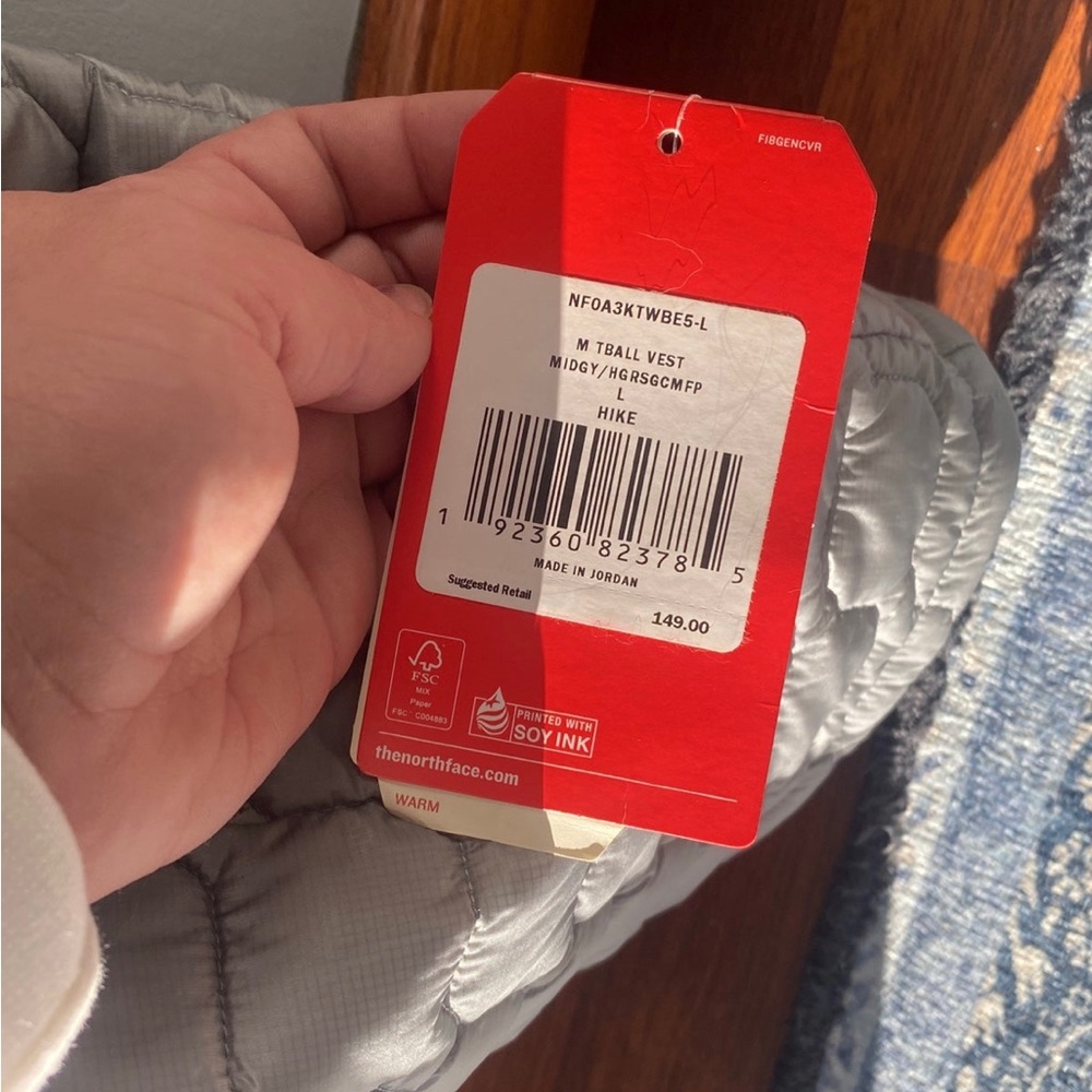 North face mens vest